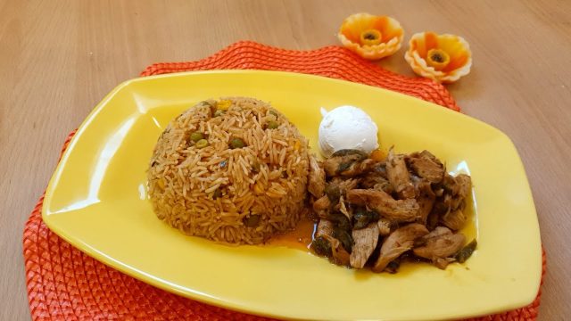 طريقة عمل فاهيتا دجاج مع الرز المكسيكي