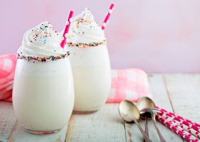 طريقة عمل ميلك شيك آيس كريم فانيلا