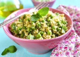 طريقة عمل سلطة كينوا بالبازيلا والنعناع