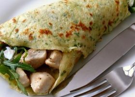 طريقة عمل كريب مالح بالدجاج