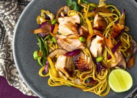 طريقة عمل السلمون المحمر الآسيوية