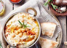 طريقة عمل حمص بالطحينة دايت