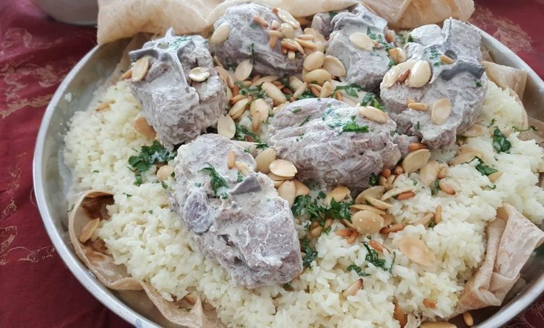 طريقة عمل أرز المنسف