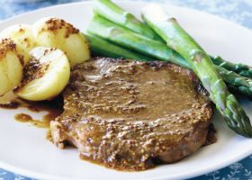 طريقة عمل ستيك بصلصة الخردل