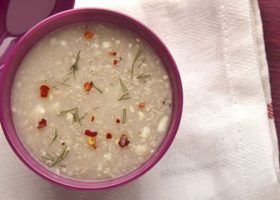 طريقة عمل شوربة الفطر بالشوفان