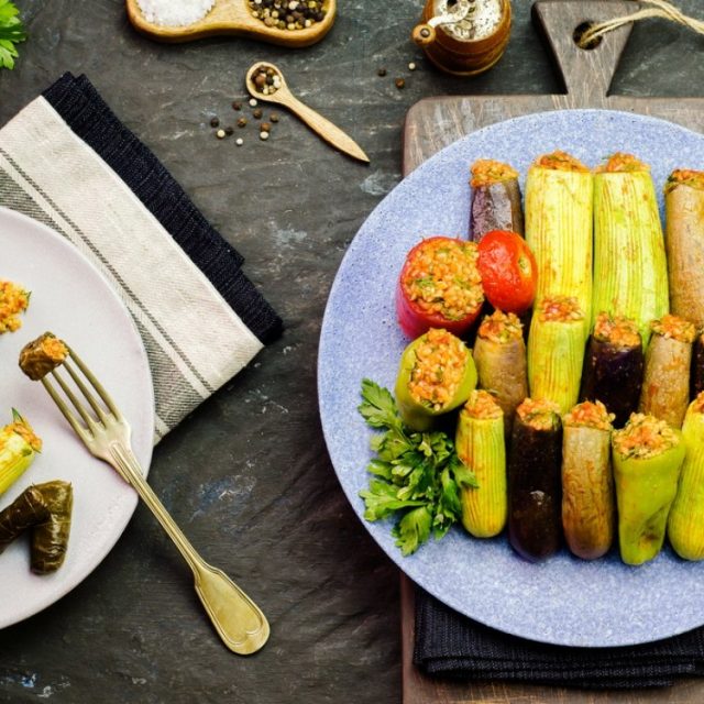 طريقة عمل محشي خضار بدون لحم