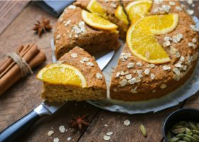 طريقة عمل كيكة الشوفان بالبرتقال للرجيم