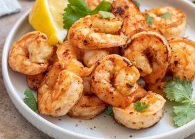 طريقة عمل روبيان محمر بالثوم والكزبرة دايت