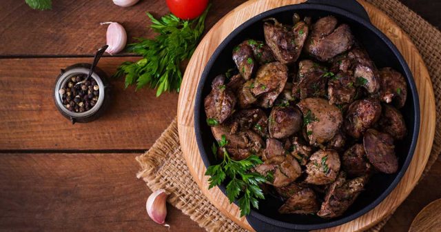 طريقة عمل كبدة الدجاج اللبنانية