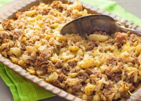 طريقة عمل القرنبيط باللحمة المفرومة