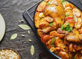 طريقة عمل رز بالدجاج والبطاطس