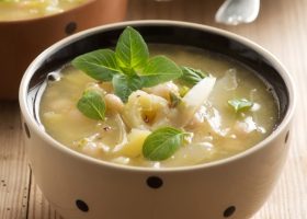 طريقة عمل شوربة السبانخ بالفاصوليا البيضاء للرجيم