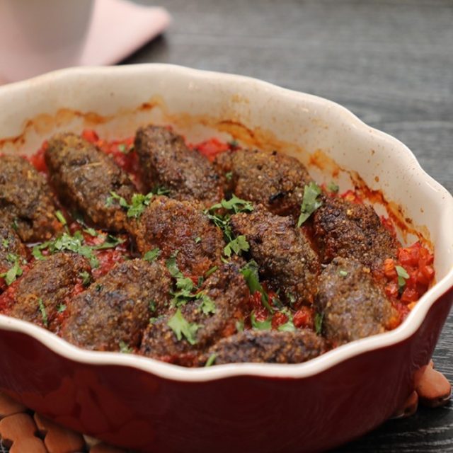 طريقة عمل كباب بالبرغل بالفرن