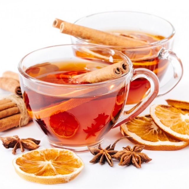 طريقة عمل شاي القرفة بالبرتقال