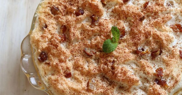 طريقة عمل حلى التمر بالبسكوت والقشطه