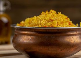 طريقة عمل الارز البسمتى الاصفر مثل المطاعم