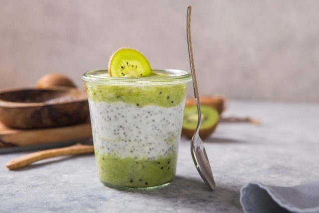 طريقة عمل المهلبية بالكيوي