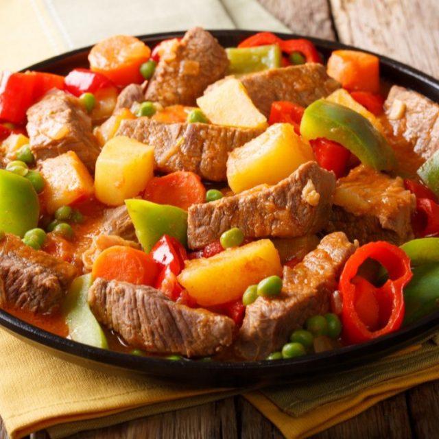 طريقة عمل ايدام لحم بالخضار دايت