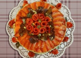 طريقة عمل سلمون كيك بالروبيان