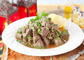 طريقة عمل كبدة الغنم بالكزبرة