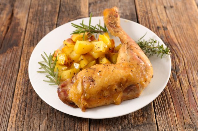 طريقة عمل صينية بطاطس ودجاج دايت