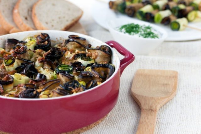 طريقة عمل سلطة الباذنجان المقلي