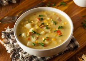 طريقة عمل شوربة الذرة بالخضار