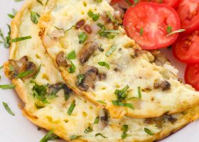 طريقة عمل اومليت خضار مشوي صحي