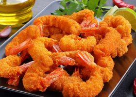 طريقة عمل روبيان محمر بالثوم والليمون