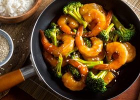 طريقة عمل روبيان بالبروكلي الصيني