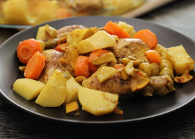 طريقة عمل دجاج مشوي بالزيتون والليمون