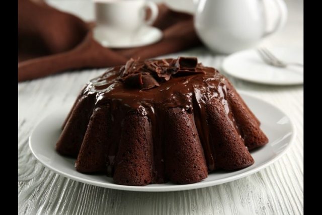 كيك الشوكولاتة بالقهوة بدون بيض