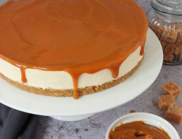 طريقة عمل كراميل تشيز كيك