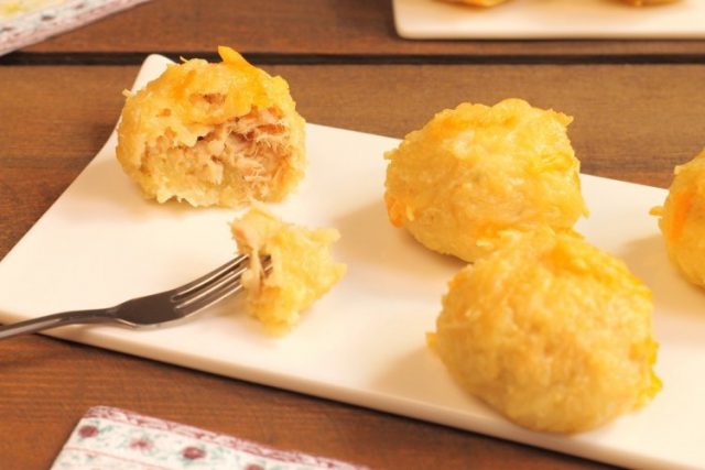 طريقة عمل كبة بطاطس بالتونة