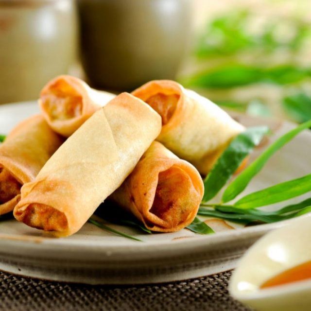 طريقة عمل سبرينج رول بالخضار مشوي للدايت