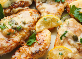 طريقة عمل ستيك دجاج بالزعتر والليمون بالفرن