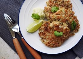 طريقة عمل عجة القرنبيط بالفرن