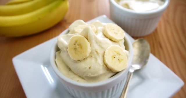 طريقة عمل كريمة الفانيليا بالموز