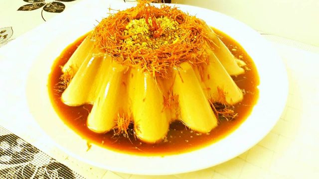 طريقة عمل كريم كراميل بالشعيرية