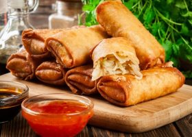 طريقة عمل سبرينج رولز الدجاج المشوي