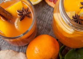 طريقة عمل مشروب البرتقال والليمون الساخن