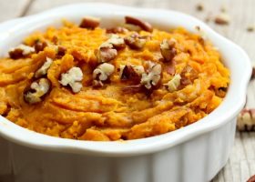 طريقة عمل بطاطا حلوة مهروسة بالجوز