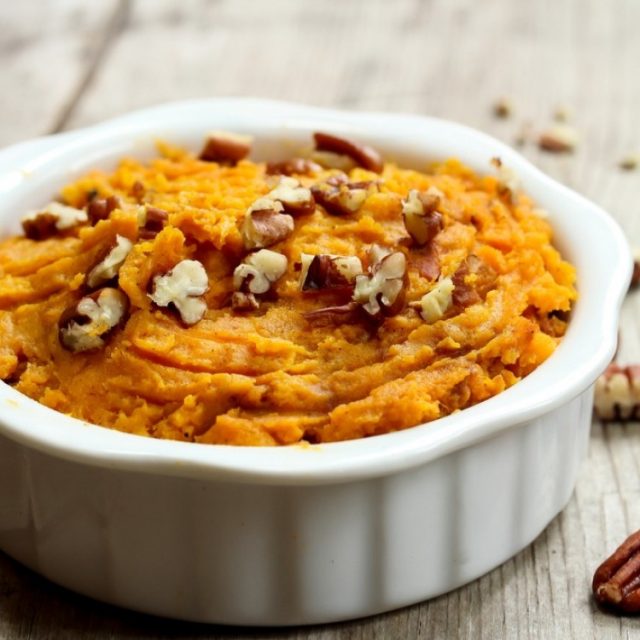 طريقة عمل بطاطا حلوة مهروسة بالجوز