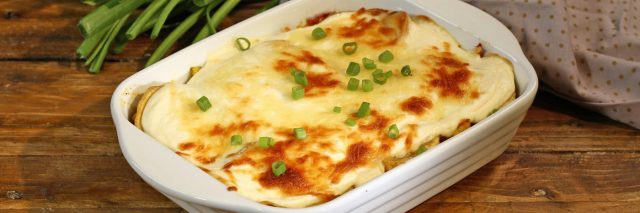 طريقة عمل صينية رز بالدجاج والقشطه والجبن