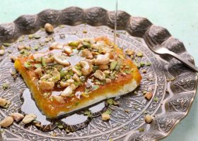 طريقة عمل كنافة بالقشطة المنزلية