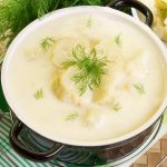 طريقة عمل شوربة القرنبيط بالكريمة