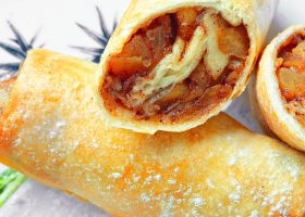 طريقة عمل لفائف سبرينج رولز بالتفاح