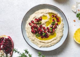 طريقة عمل بابا غنوج بالرمان