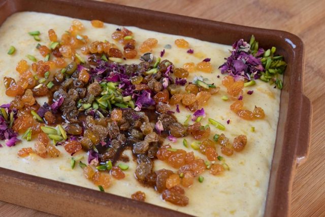 طريقة عمل بودينج البطاطا الحلوة بالطحينة