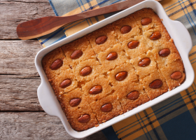 طريقة عمل بسبوسة الكاروهات